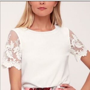Lulu's Lisa Marie top - white XL